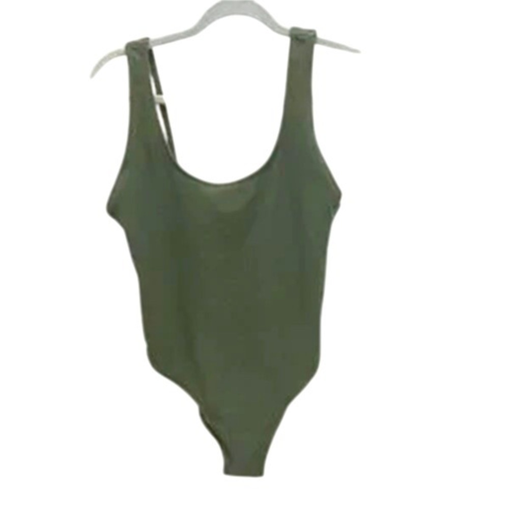 Cotton on Body Swimsuit Cheeky‎ Coverage Khaki Crinkle, Size XL
